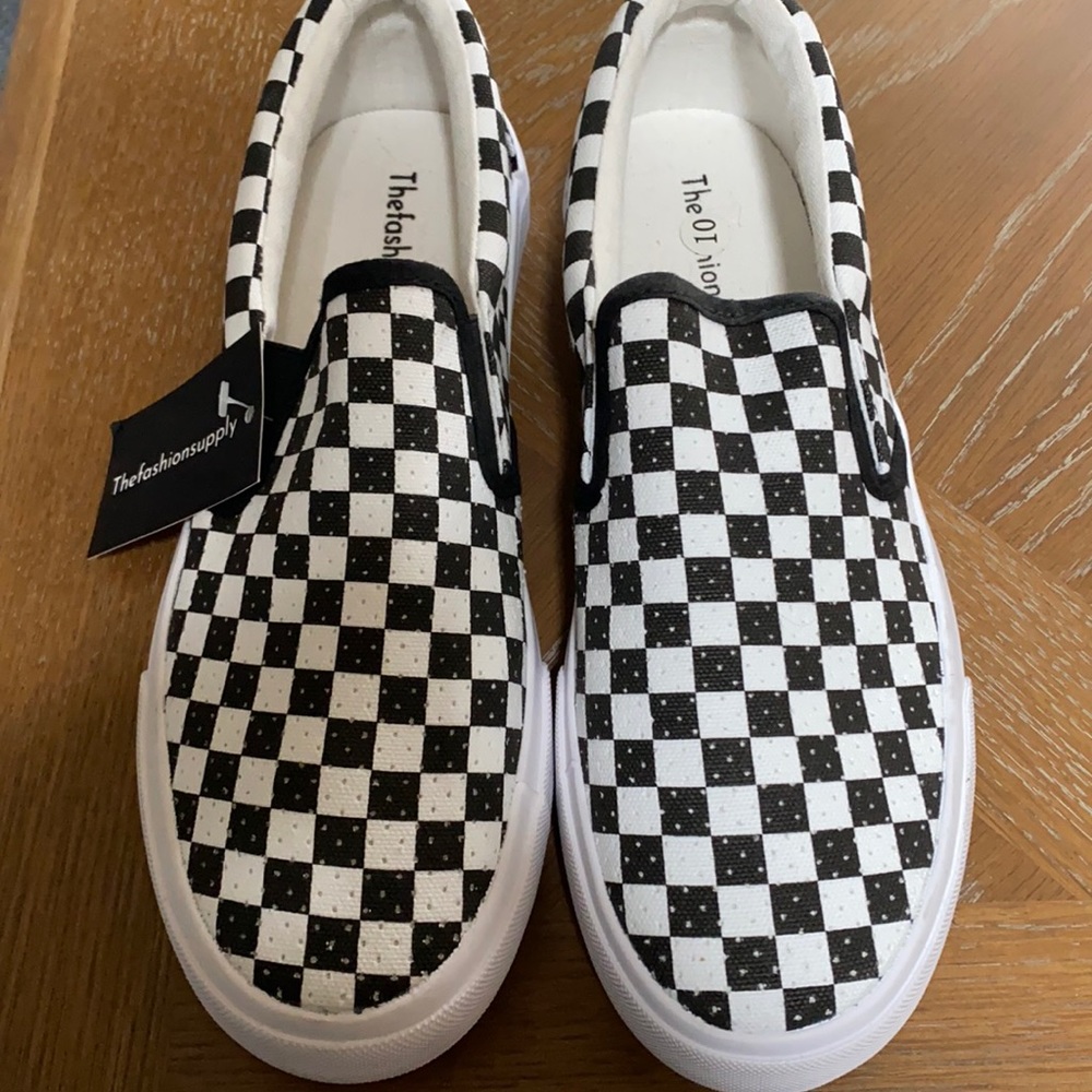 Checkered Slip-ons